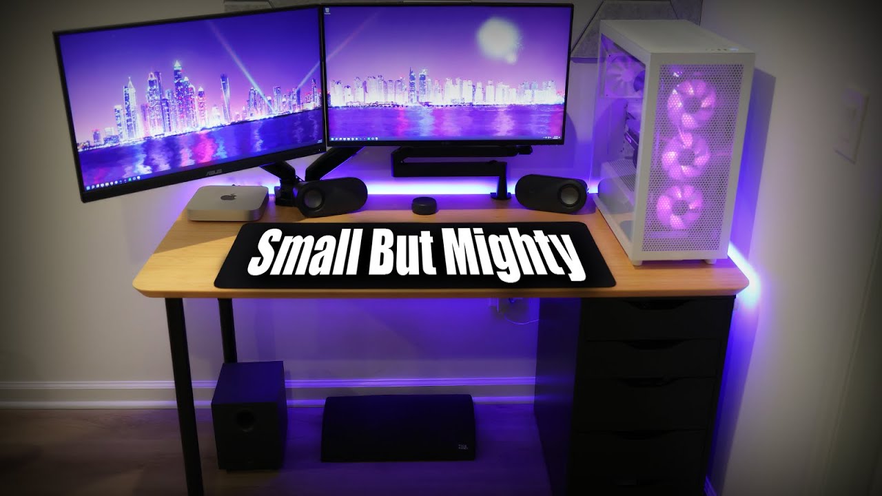 How To Make The Most Out Of A Small Desk - Youtube