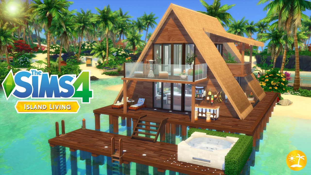 Sims 4 Speed Build Container Starter Home At The Beach Sims 4 House ...