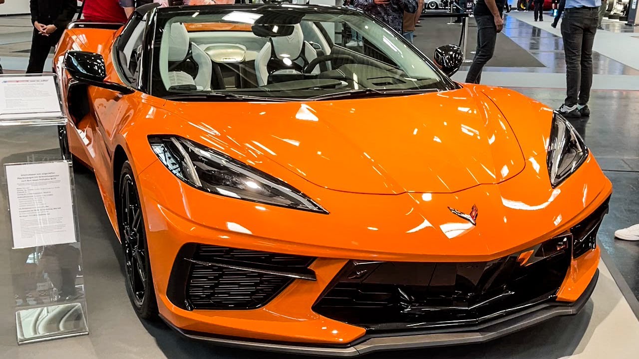 2022 Chevrolet Corvette C8 Cabrio in Amplify Orange - YouTube