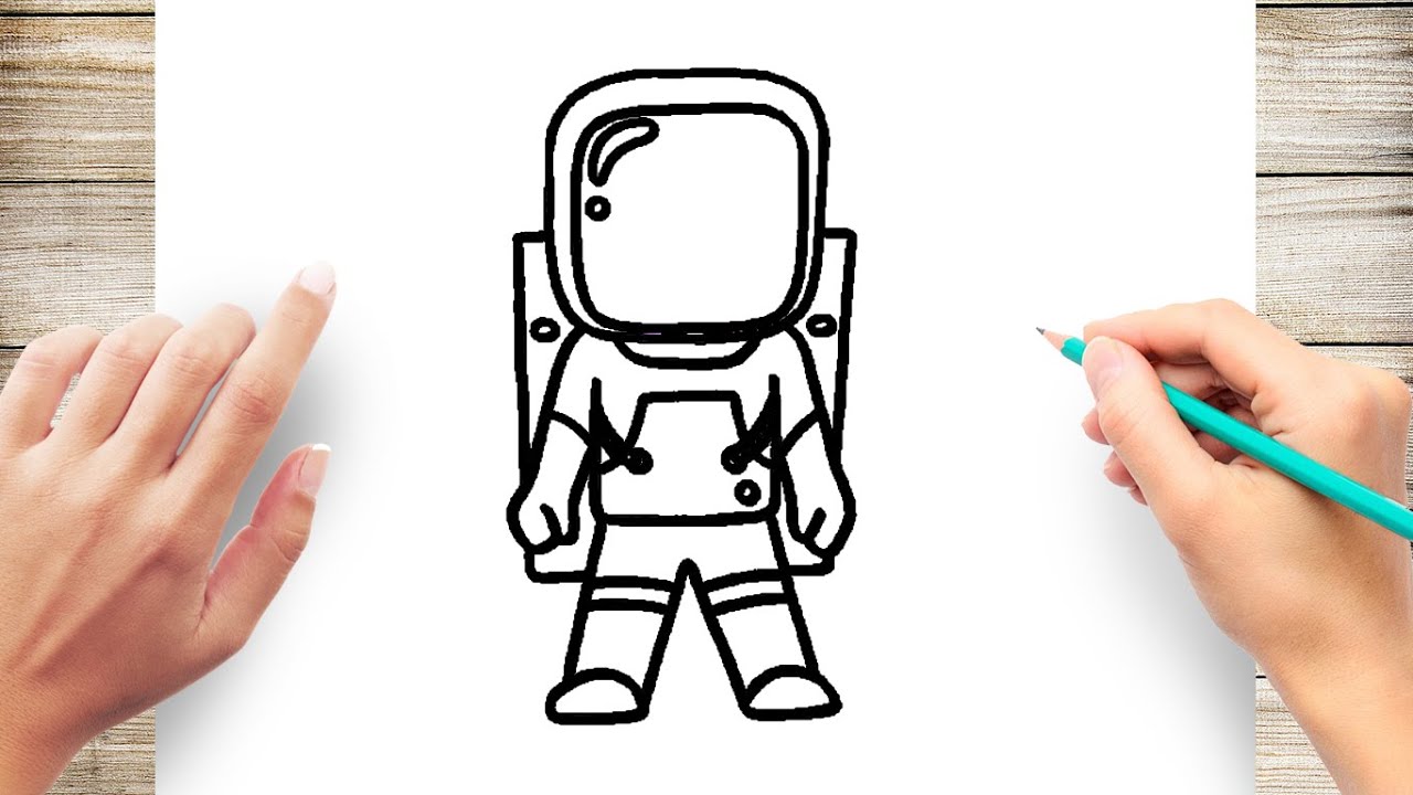 How To Draw Astronaut - Draw Space