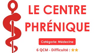 Le centre phrénique - Catégorie: Médecine - 6 QCM - Difficulté : ⭐⭐