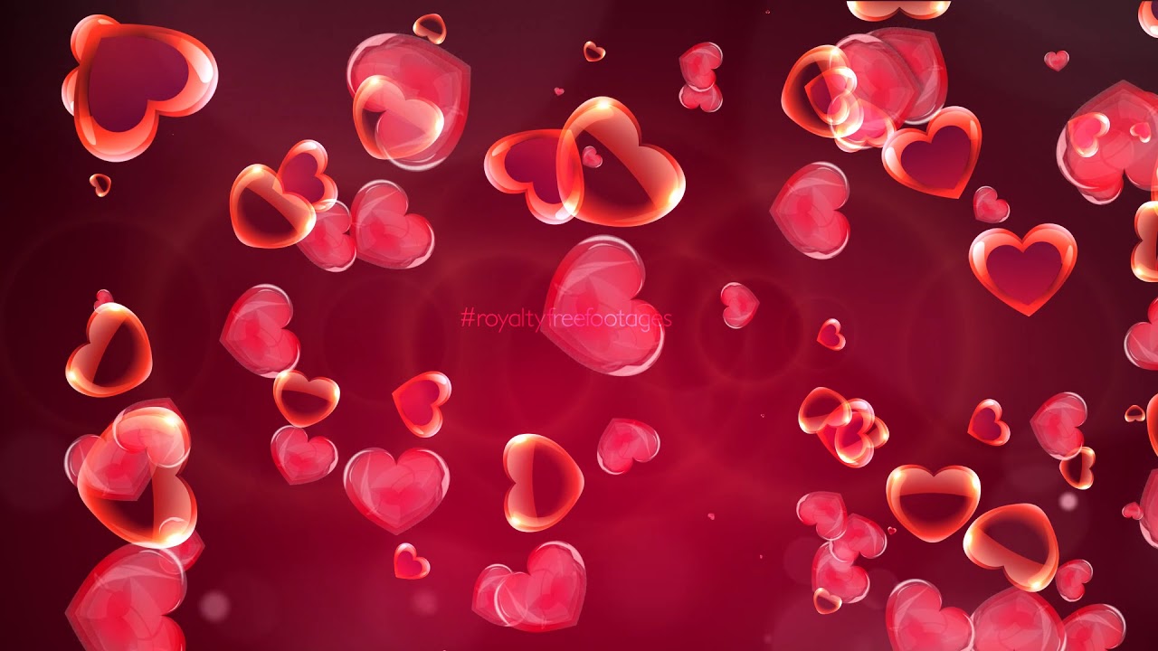 love background | hearts love motion background hd | romantic background  effect | love status video - YouTube