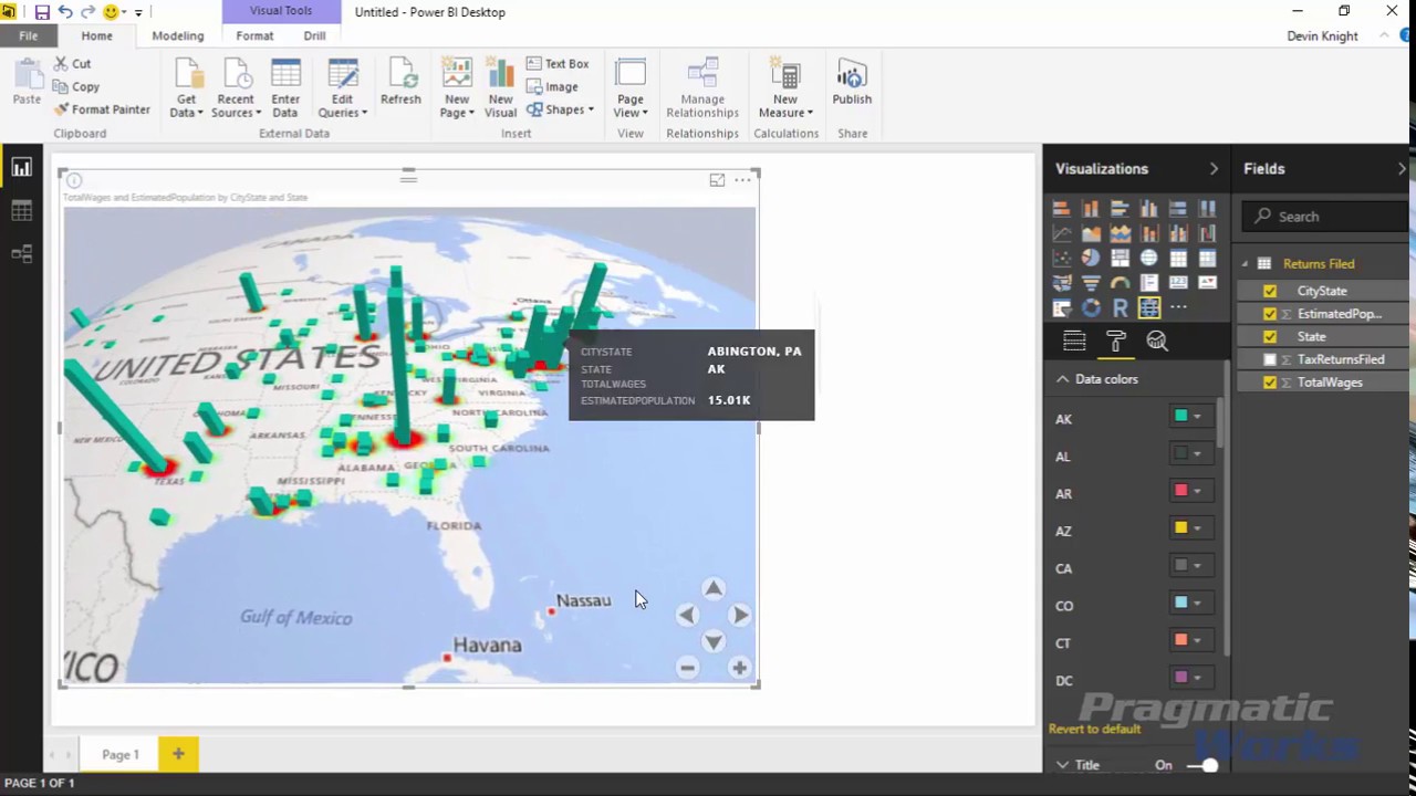 Go To Google Maps From Power Bi Map