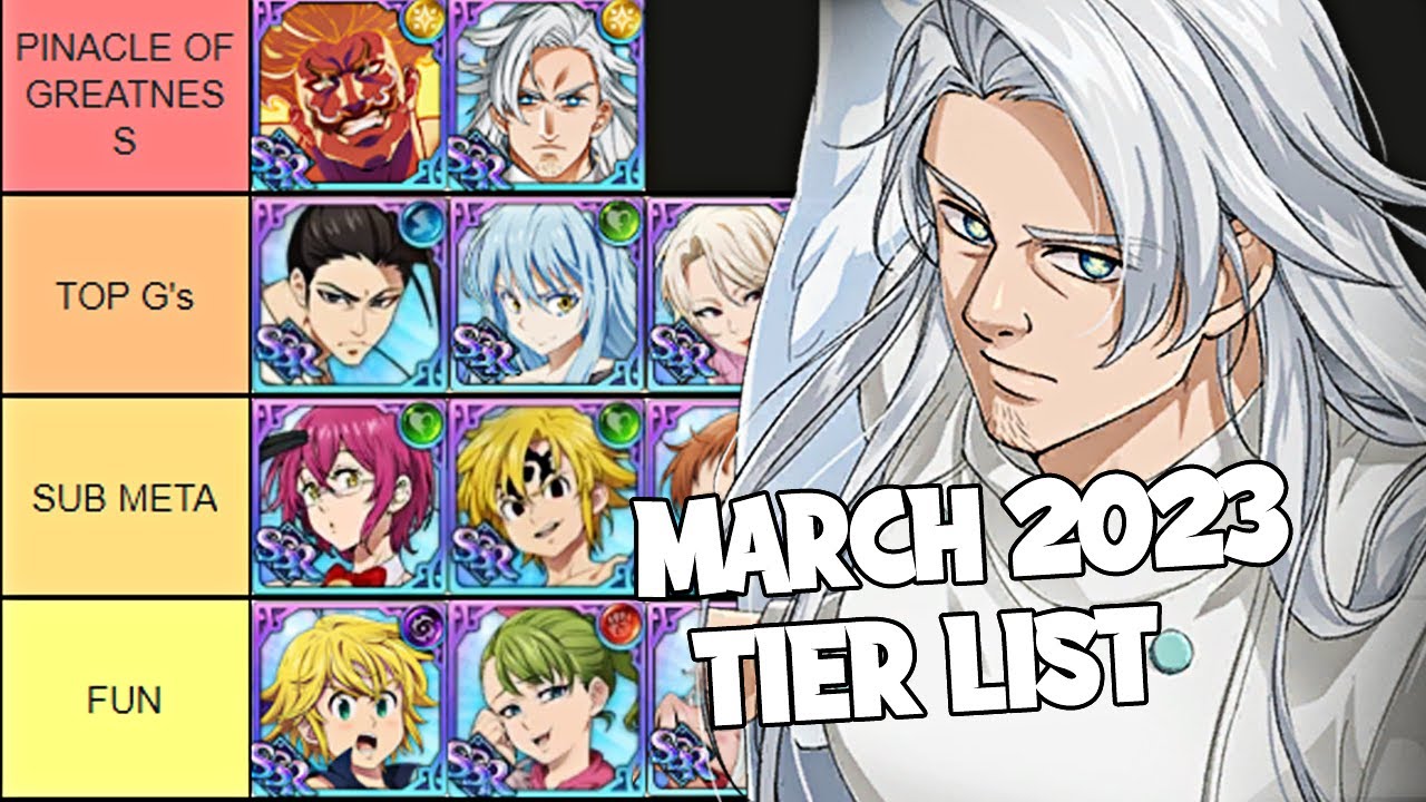 The Best Heroes Tier List (MARCH 2023)! Seven Deadly Sins Grand Cross