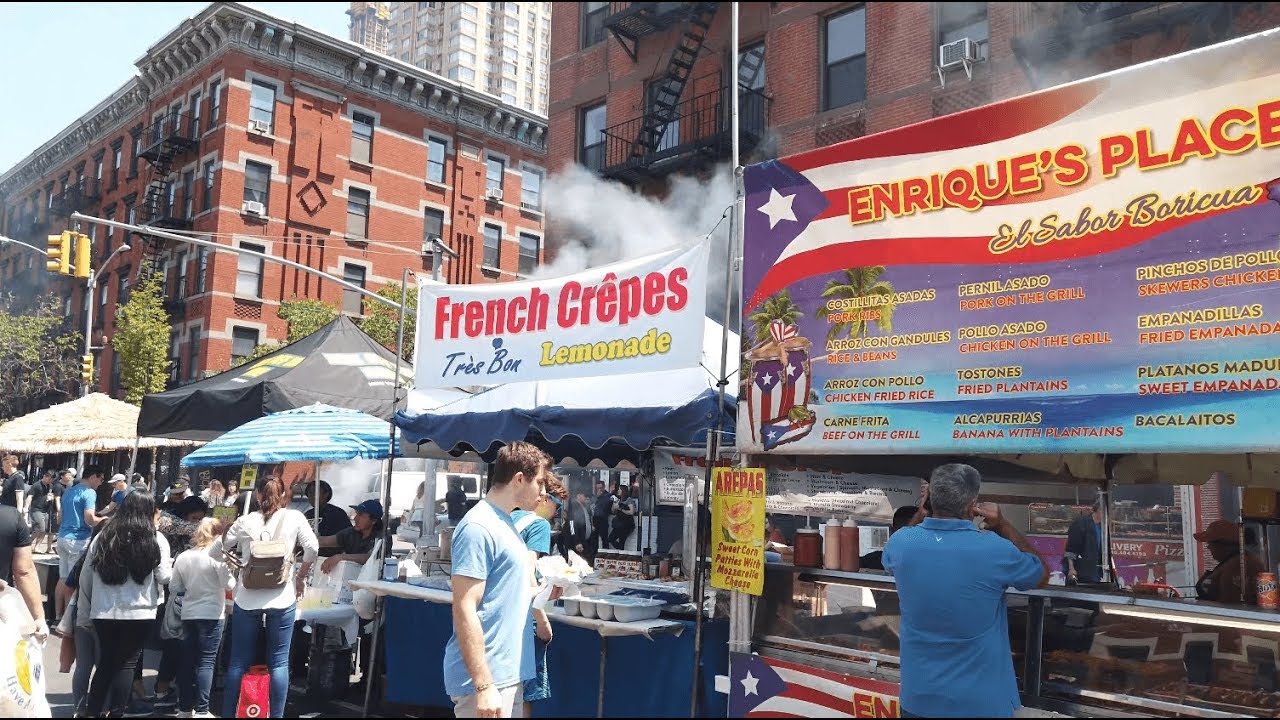 NYC Walk ⁴ᴷ⁶⁰ 9th Avenue International Food Festival New York YouTube