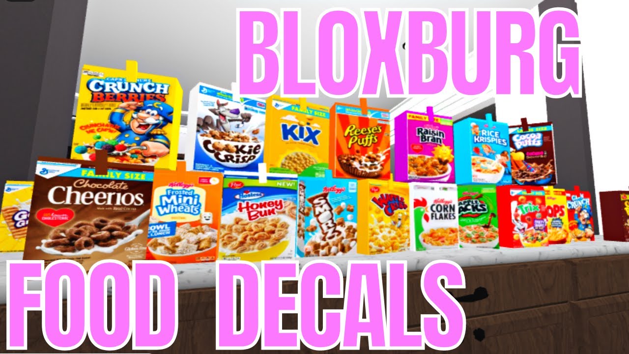 Bloxburg Cereal Decal Code Bloxburg Decal Codes Bloxburg Food Decals ...