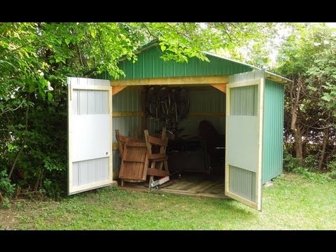 making barn doors for the shed - youtube