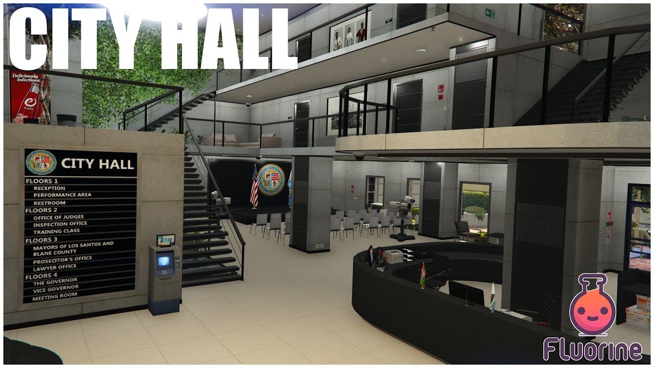 GTA V MLO Cityhall building SP/FiveM - YouTube