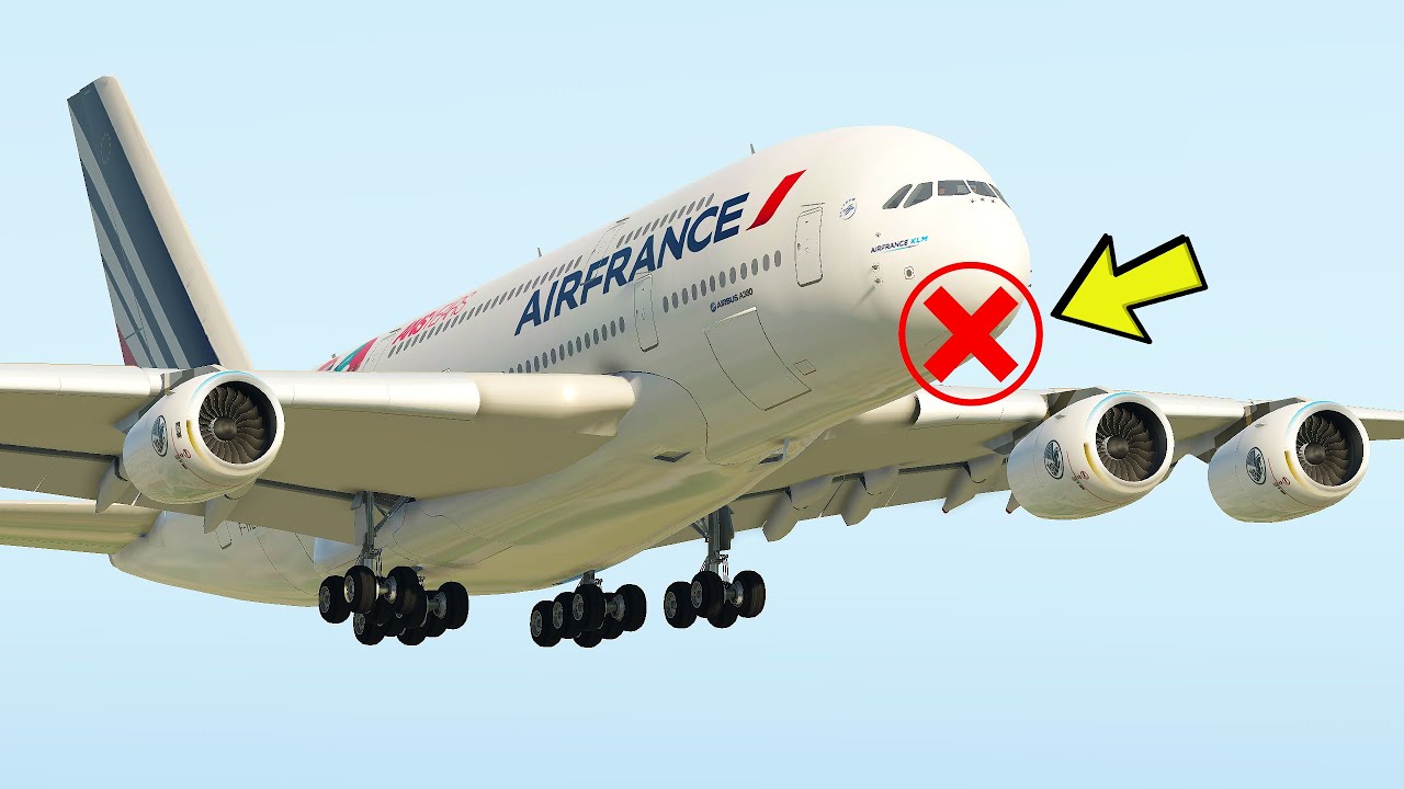 A380 Emergency Landing Because The Nose Landing Gear Got Stuck [XP11 ...