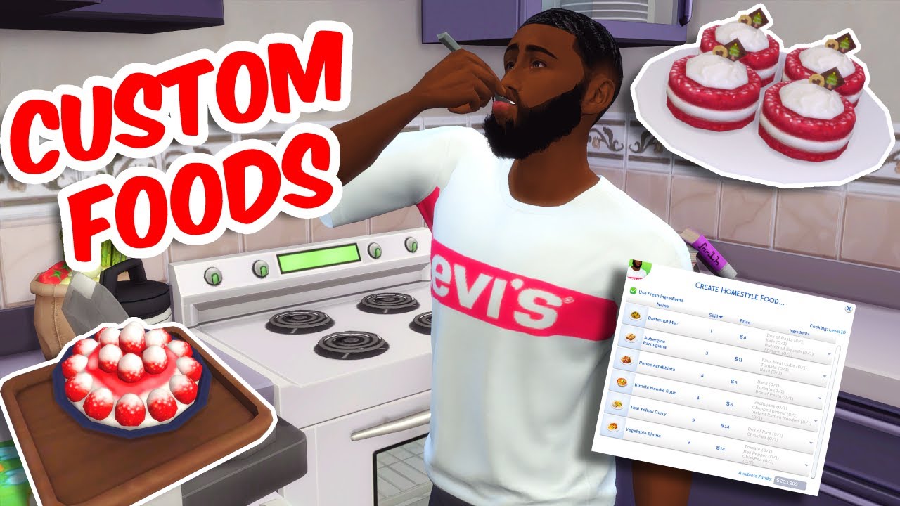 Sims 4 Custom Food Mod