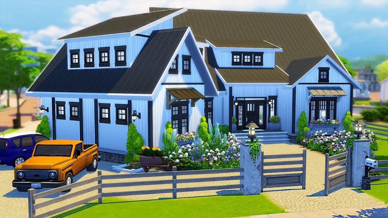 Farmhouse Builds Sims House Sims 4 House Design Sims | Hot Sex Picture