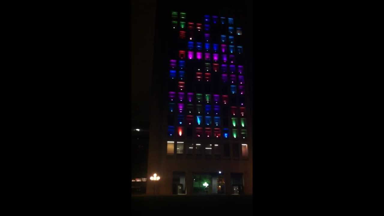 Tetris on the Green Building MIT CPW 2012 - YouTube