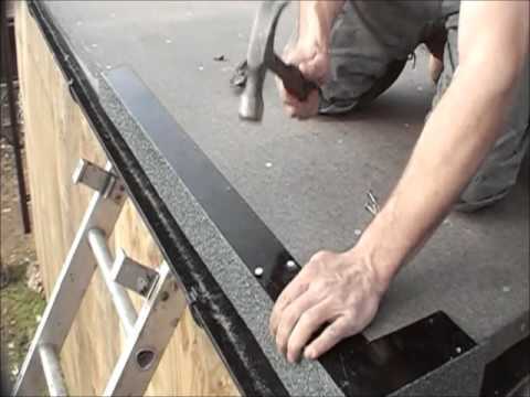 new flat roof installation in england - youtube