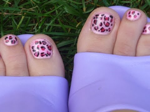 Leopard Toenail Design / Педикюр