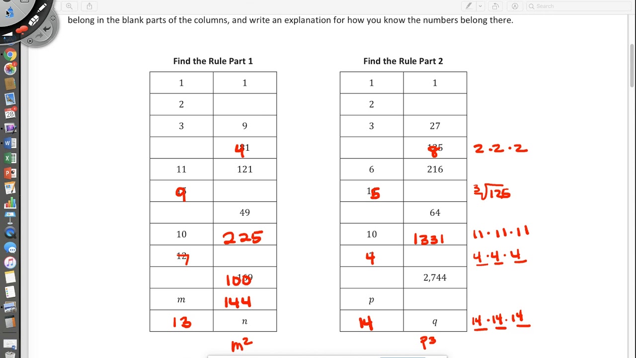 Existence and Uniqueness of Square and Cube Roots (examples With Regard To Square And Cube Roots Worksheet