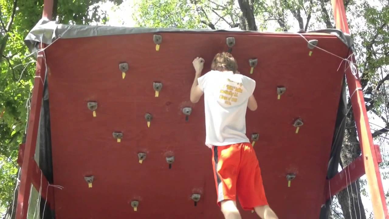 Homemade Backyard Bouldering Rock Climbing Wall YouTube