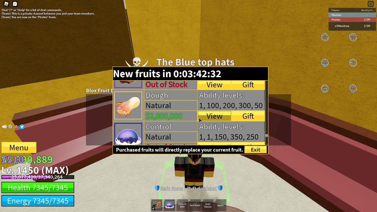 Dough Fruit Showcase Blox Fruits ~ 🌟 Every Awakened Fruit Showcase ...