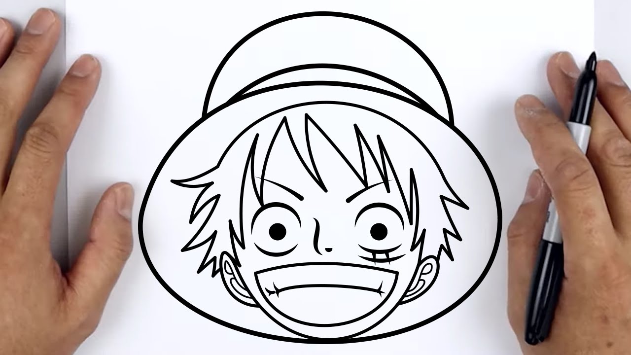 HOW TO DRAW MONKEY D. LUFFY One Piece Easy Step By Step Tutorial