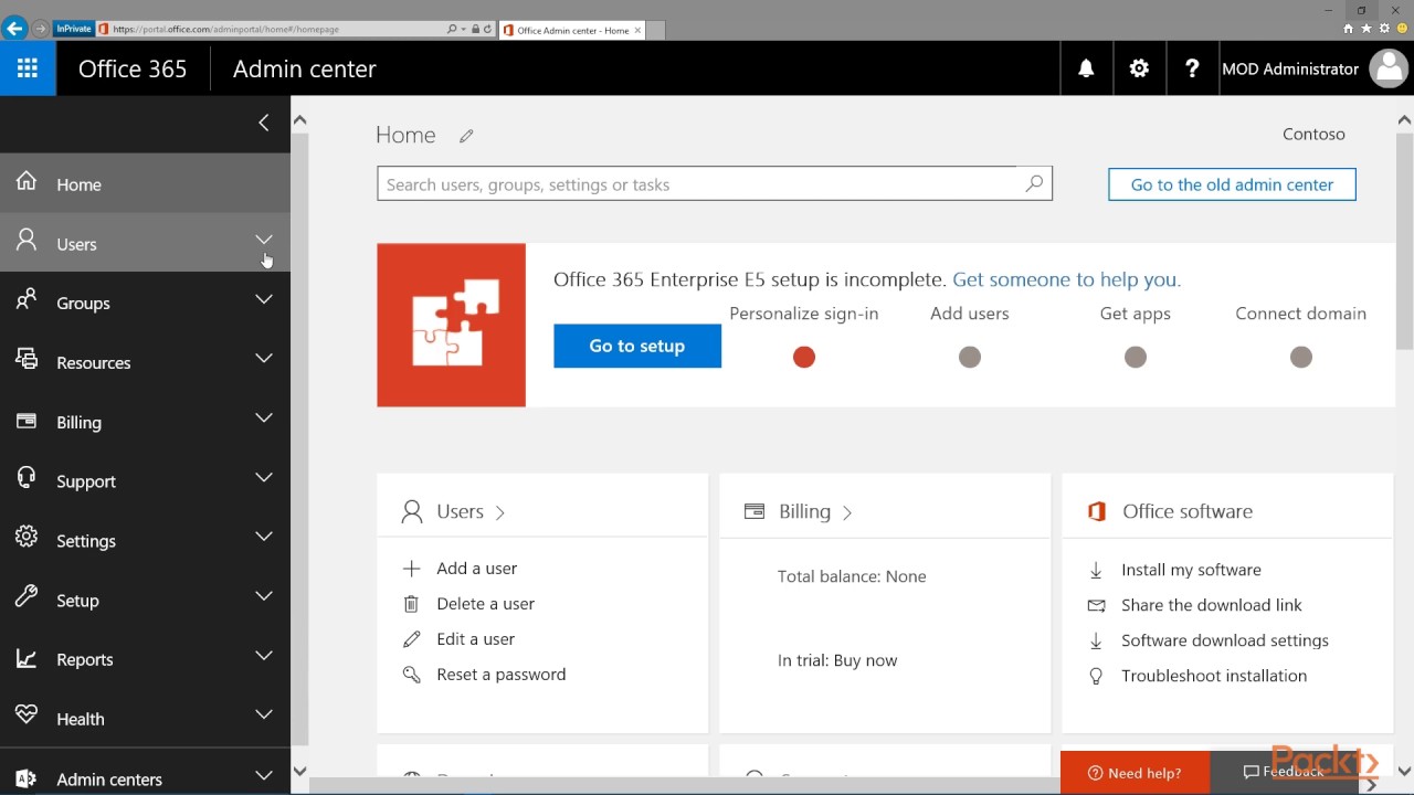 Practical Office 365 Administration : The Office 365 Admin Center Dashboard   - YouTube