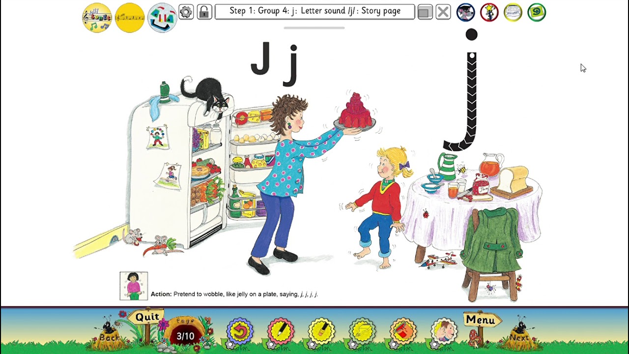 Jolly Phonics Letter J