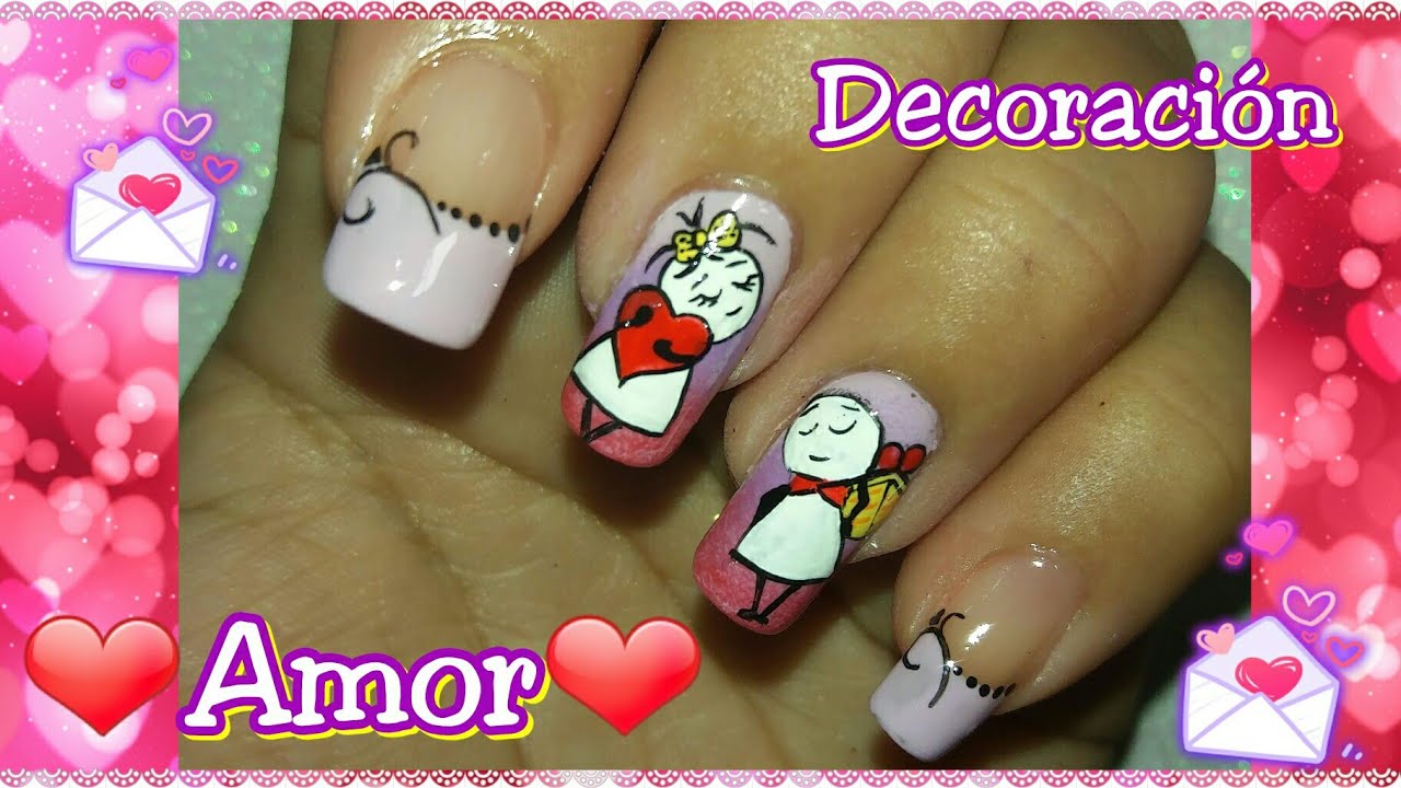 Featured image of post De U as Decoradas Manicura De Amor Ver m s ideas sobre u as decorada manicura de u as u as decoradas