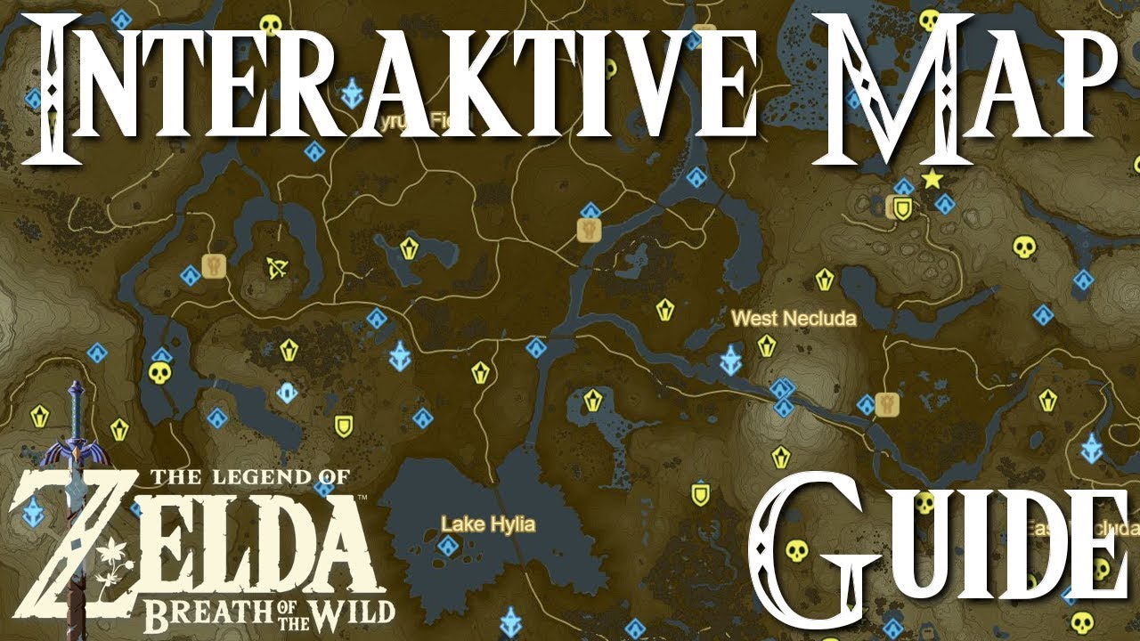 Legend of Zelda interactive map breath of the Wild - medicjes