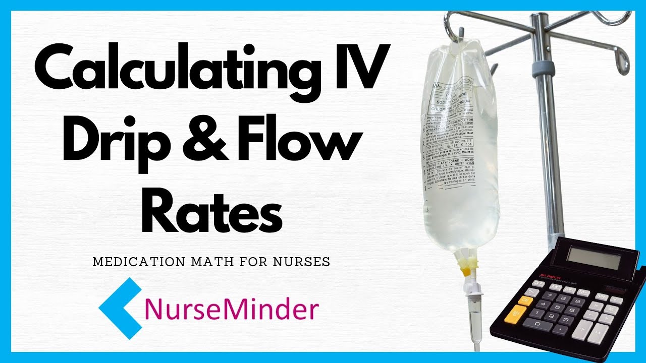 Iv Critical Care Infusion Drip Chart