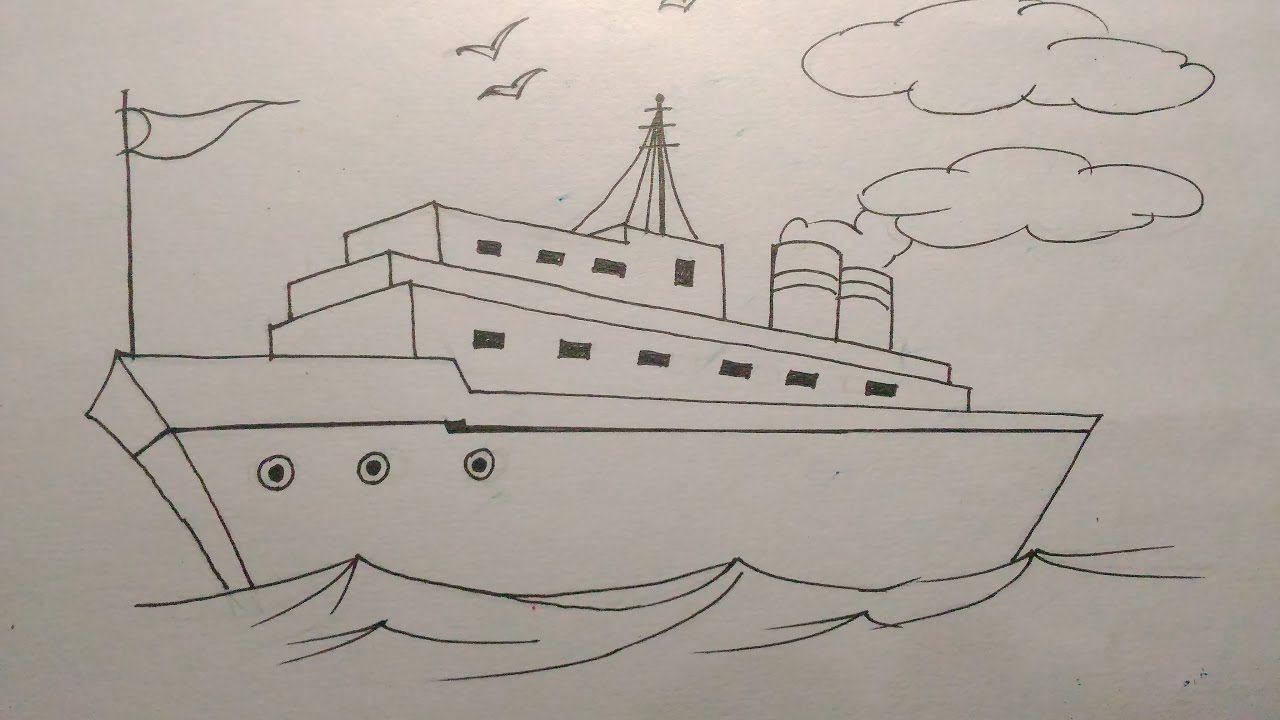 Ship Drawings For Kids