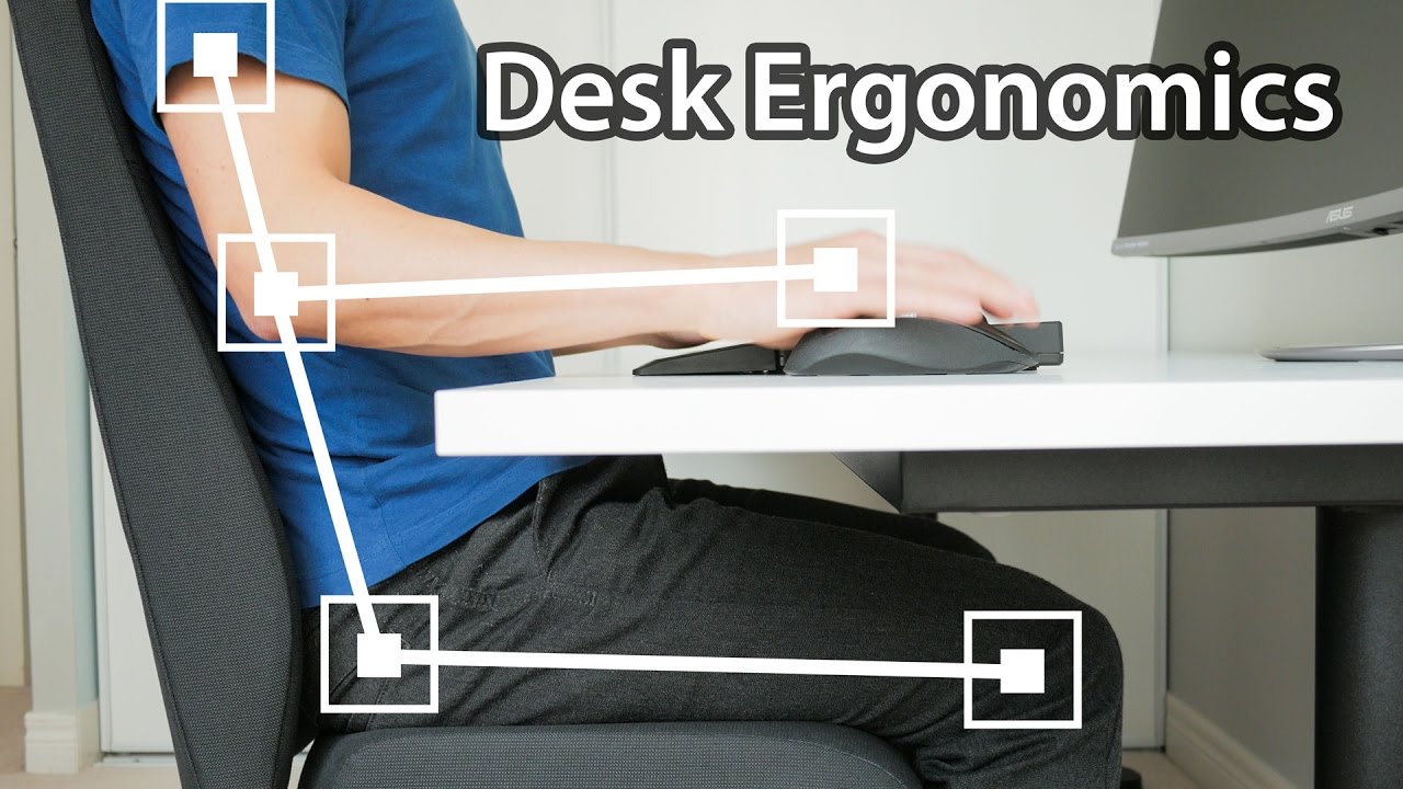 5 Ways You'Re Sitting Wrong At Your Desk - Computer Desk Setup Ergonomics -  Youtube