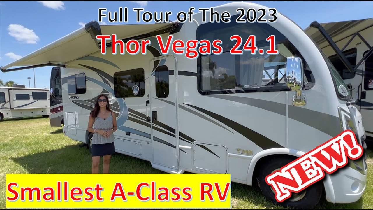 Tour The NEW 2023 Thor Vegas , The Smallest Production A-Class RV -  YouTube