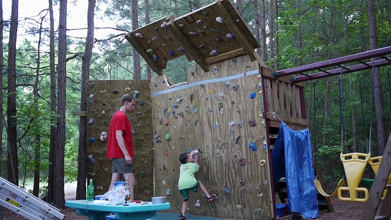 Backyard Climbing Wall YouTube