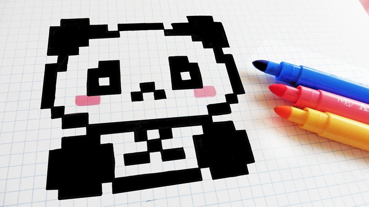 Pixel Art Comment Dessiner Un Panda Kawaii Pas A Pas Pixel Art | Images ...