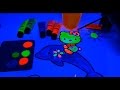 Hello Kitty Neon Painting Black Light Fun for Kids - DIY