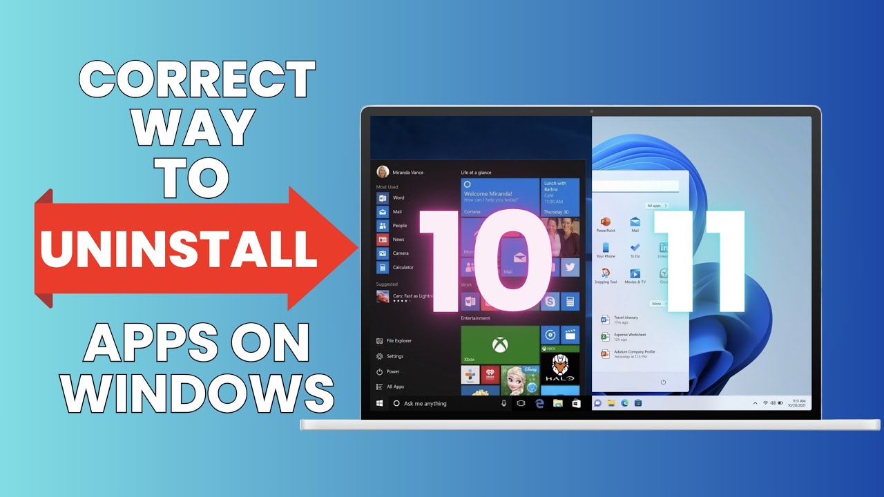 How To Uninstall Apps On Windows 10 & Windows 11 | Uninstall Programs ...