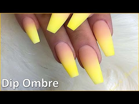 Simple Dipping Ombre with Yellow Color | Tony Huynh