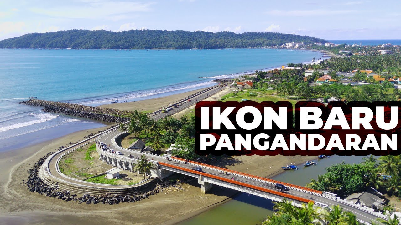 Ikon Baru Pangandaran! Jembatan Merah View Laut Penghubung Pantai Timur ...