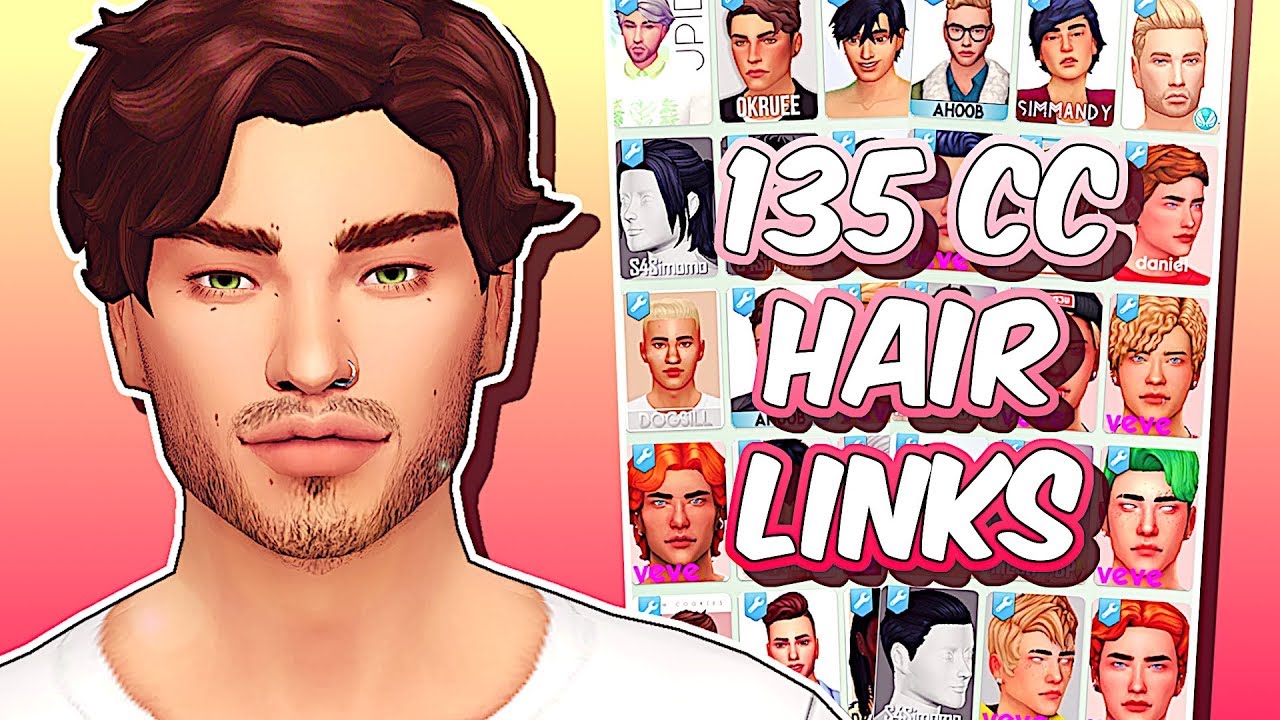 Sims 4 male hair cc folder maxis match - hydrojes