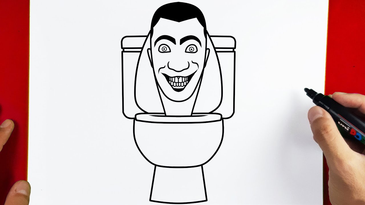 How to Draw SKIBIDI TOILET | EASY | STEP BY STEP - YouTube