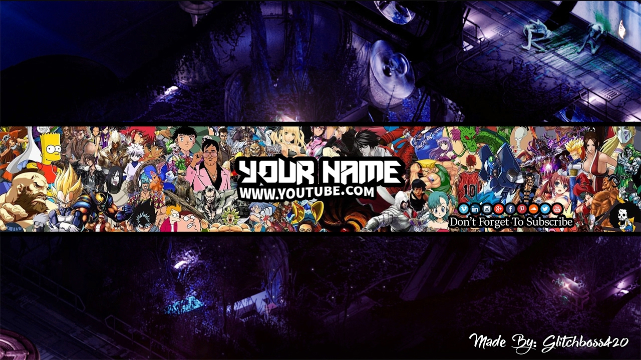 Colored Gaming Youtube Banner Avatar Template Free Do - vrogue.co