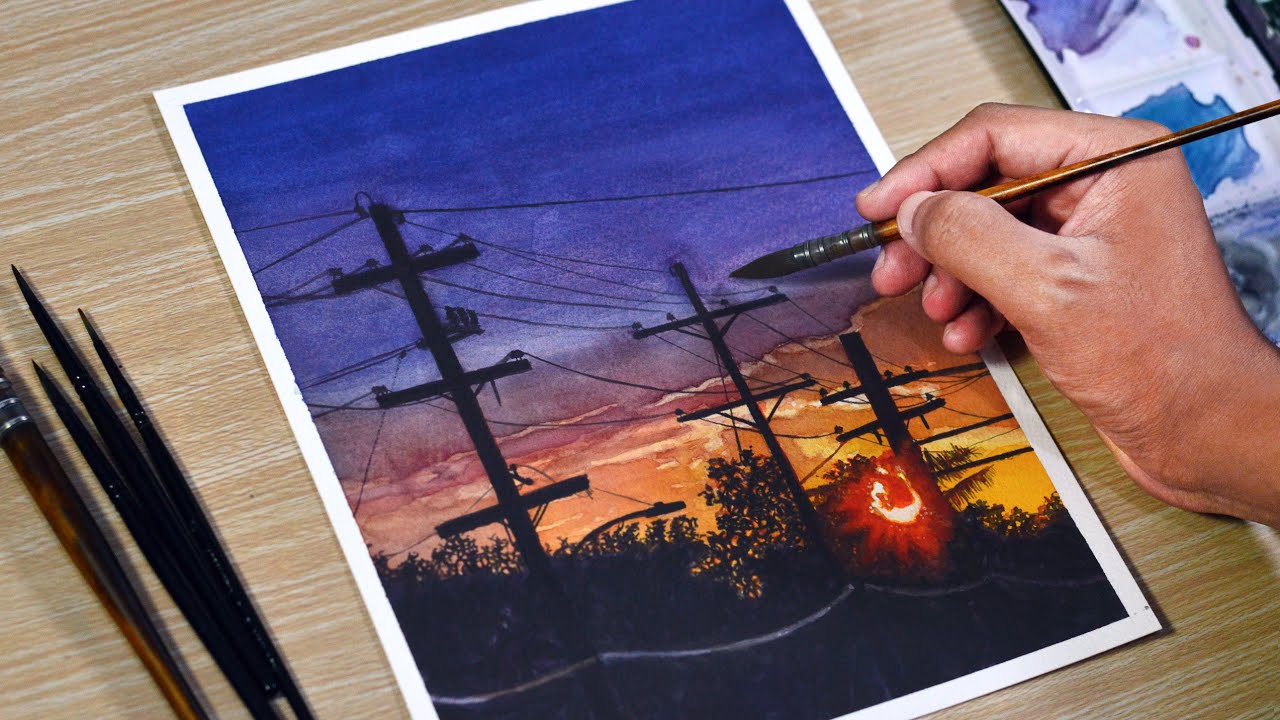 Basic Watercolor: Painting The Sunset | lupon.gov.ph