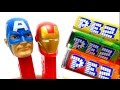 PEZ Avengers - Iron Man & Captain America Unboxing