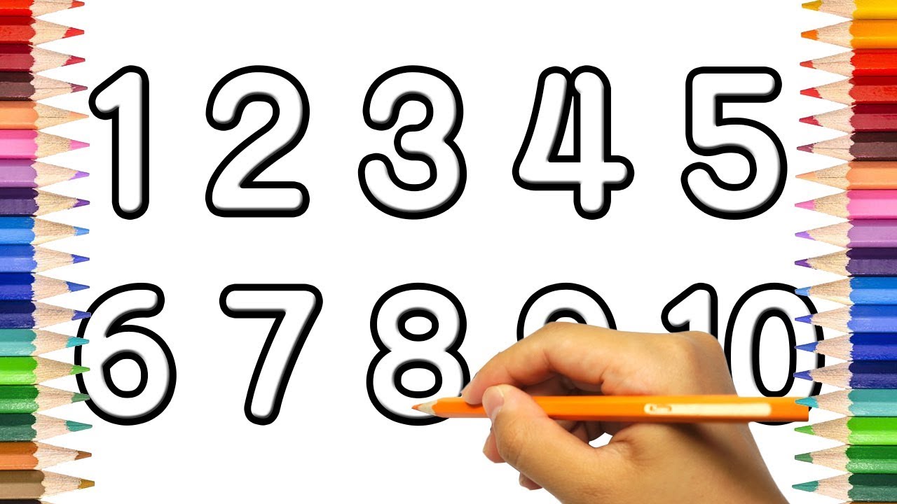 How To Draw Using Numbers 1 10 Learn Drawing For Kids - vrogue.co