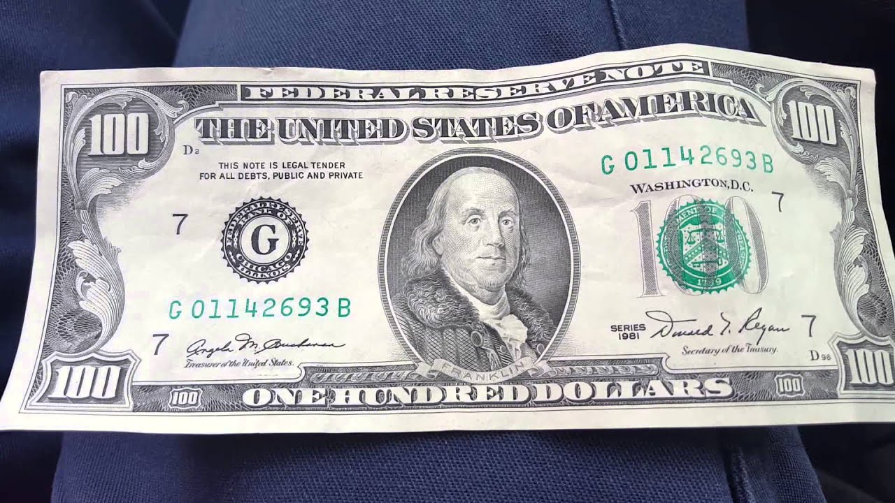 2020 100 Dollar Bill