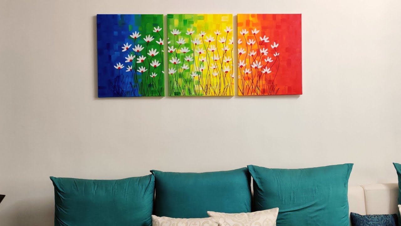 Diy Canvas Painting Ideas For Living Room - Room Makeovers | Elecrisric