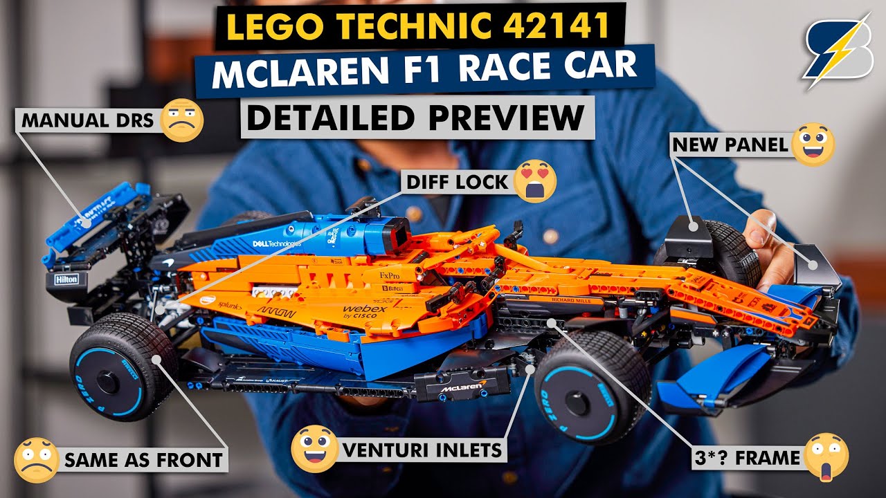 LEGO Technic 42141 McLaren F1 Race Car Detailed Preview