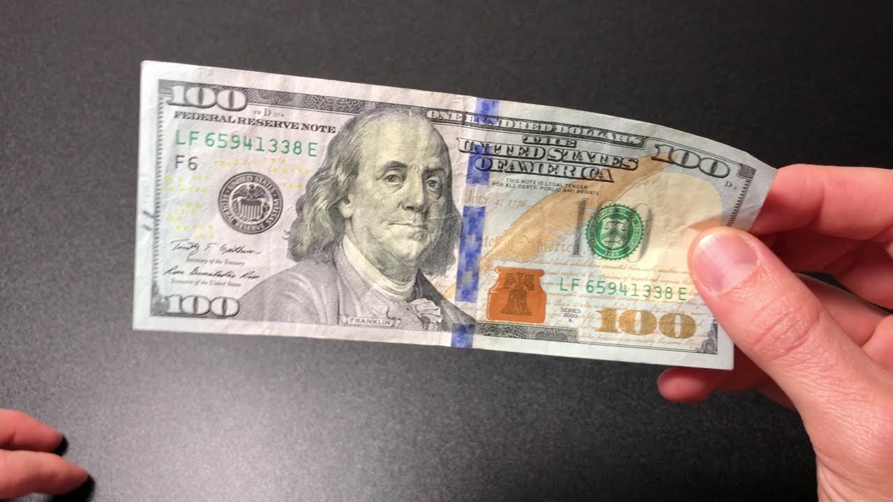 Fake 100 dollar bill - springmilo