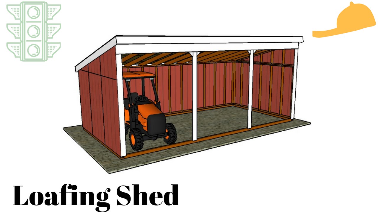 free loafing shed plans - youtube