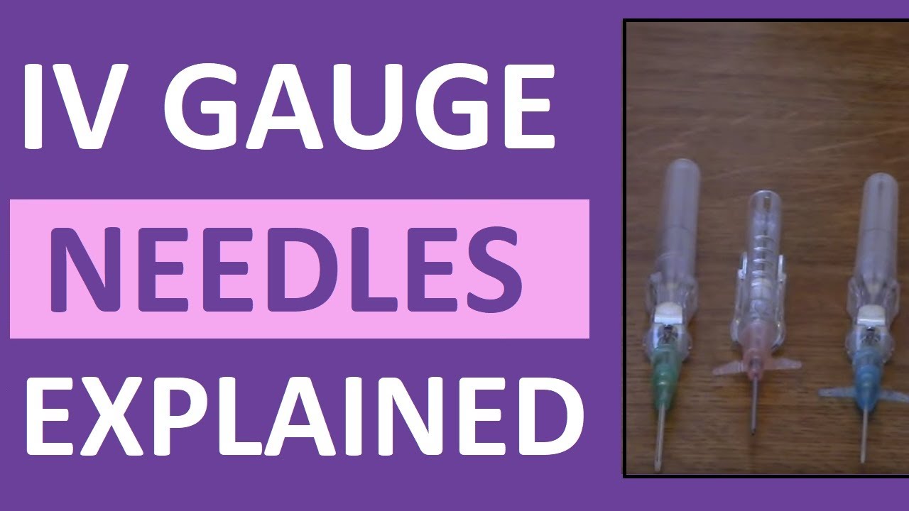 Iv Needle Gauge Size Chart