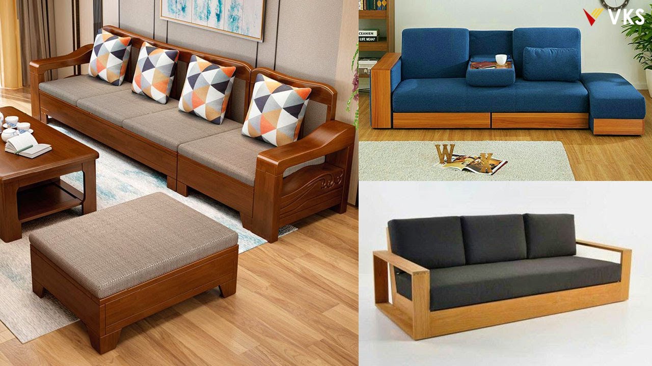 Modern Wooden Sofa Set Designs For Living Room - Sofa Wooden Designs ...