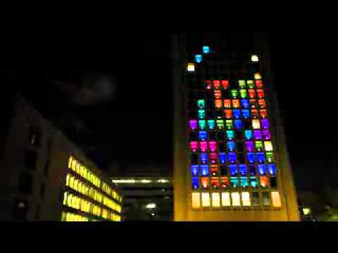 MIT-HACK: Tetris at the MIT Green building - YouTube